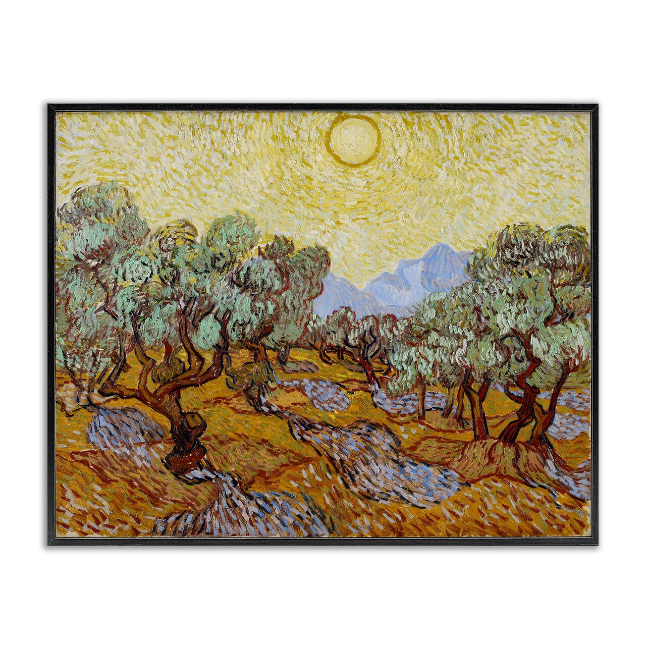 Stupell Industries Classic Van Gogh Olive Trees Framed Giclee Wall Art Design by one1000paintings